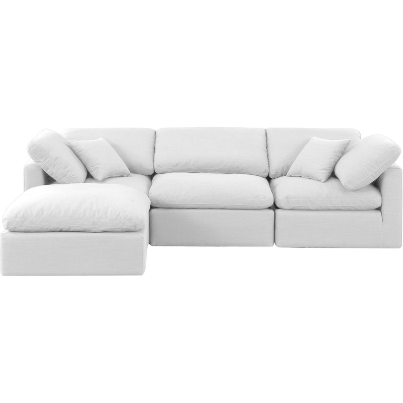 Diamond Modern Furniture Meridian Sectionals Stationary 141White-Sec4A IMAGE 4