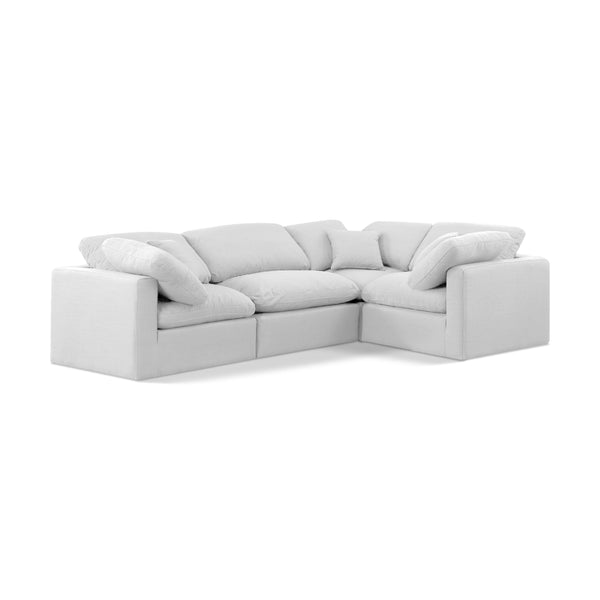 Diamond Modern Furniture Meridian Sectionals Stationary 141White-Sec4C IMAGE 1