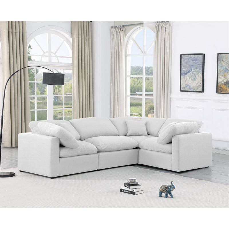 Diamond Modern Furniture Meridian Sectionals Stationary 141White-Sec4C IMAGE 2