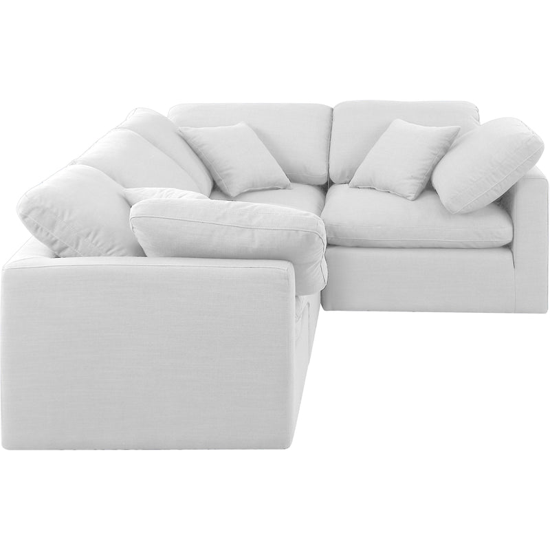 Diamond Modern Furniture Meridian Sectionals Stationary 141White-Sec4C IMAGE 4