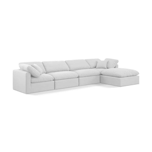 Diamond Modern Furniture Meridian Sectionals Stationary 141White-Sec5A IMAGE 1