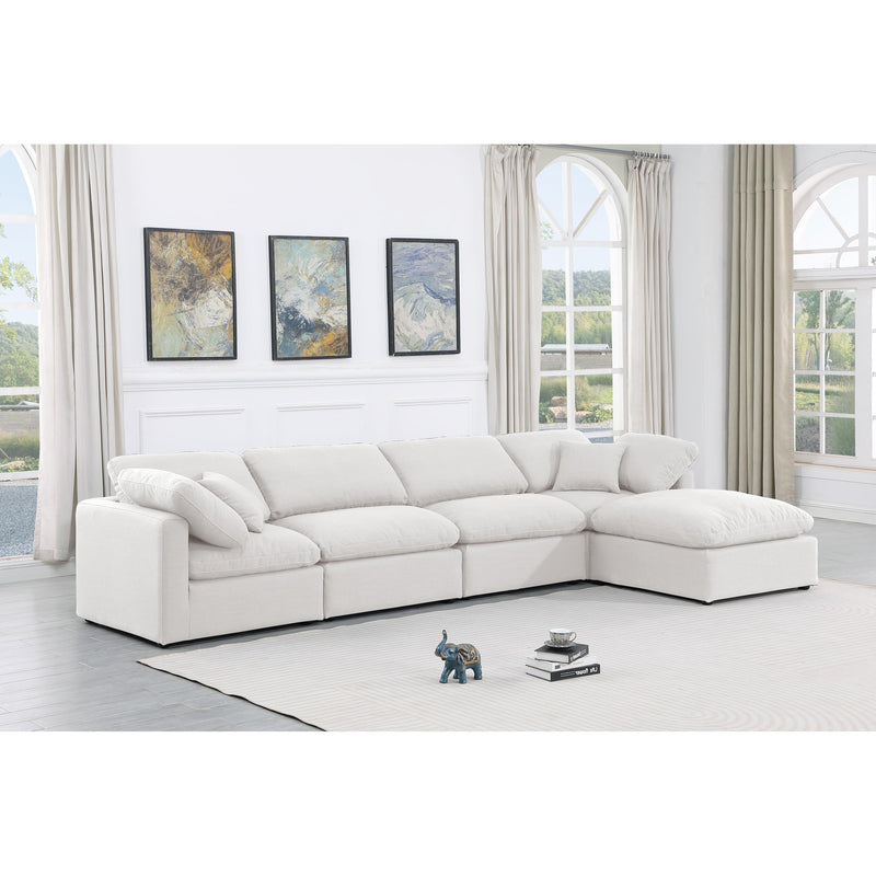 Diamond Modern Furniture Meridian Sectionals Stationary 141White-Sec5A IMAGE 2