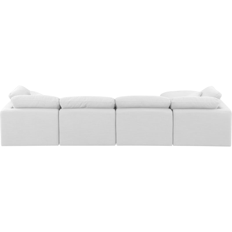 Diamond Modern Furniture Meridian Sectionals Stationary 141White-Sec5A IMAGE 3