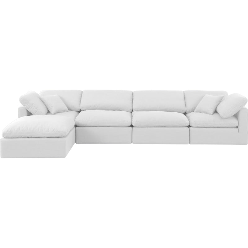 Diamond Modern Furniture Meridian Sectionals Stationary 141White-Sec5A IMAGE 4