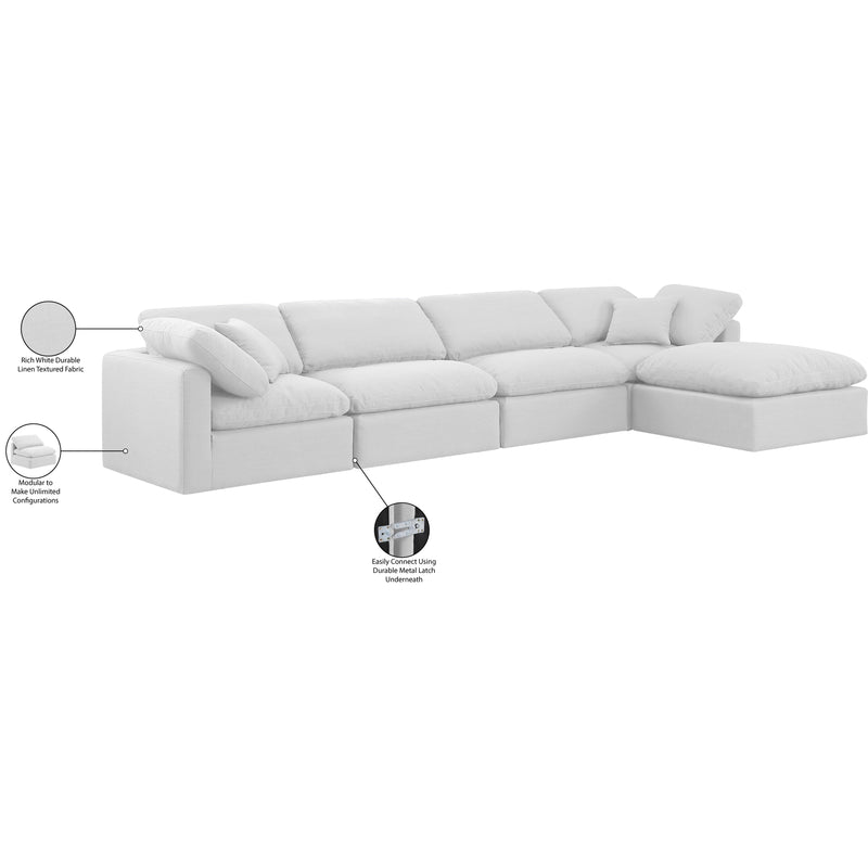 Diamond Modern Furniture Meridian Sectionals Stationary 141White-Sec5A IMAGE 8