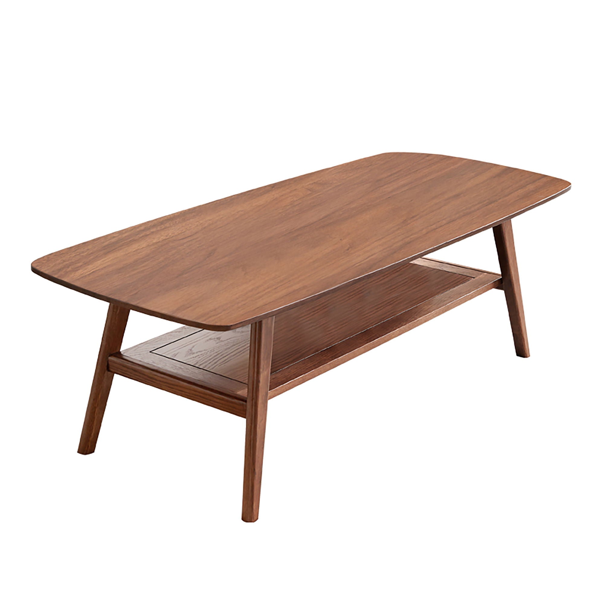 Low Coffee Table With Storage Shelf