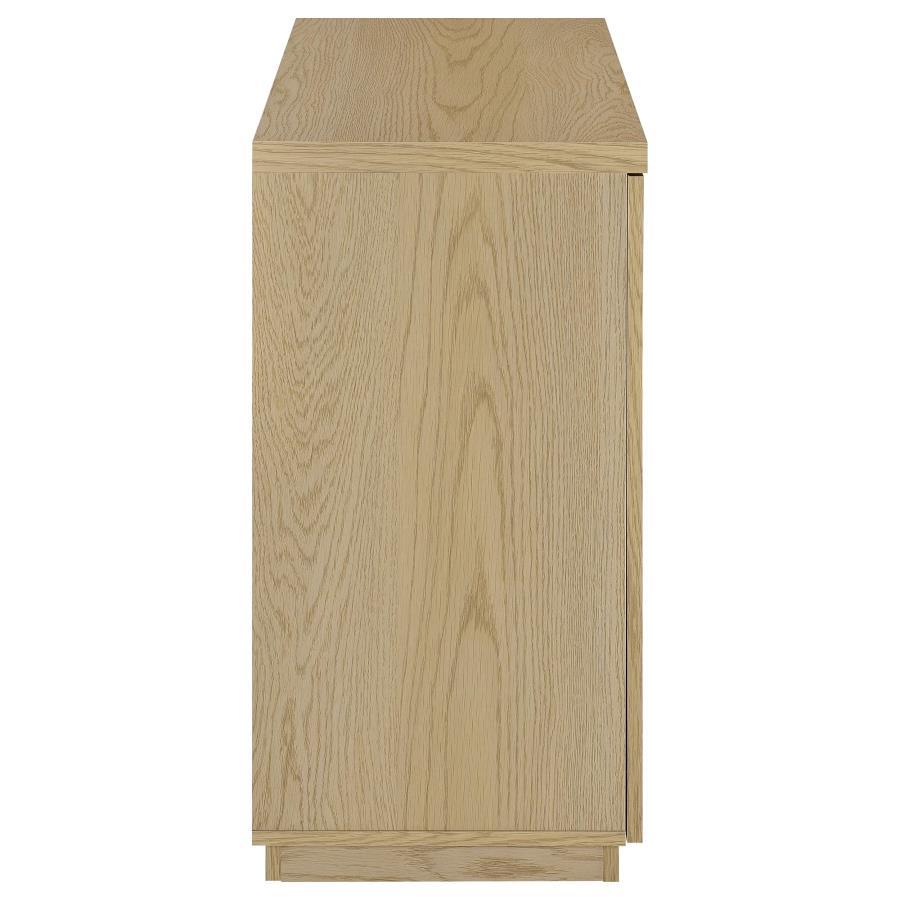 Tilbury - 2-Door Glass Front Accent Display Cabinet - Light Oak