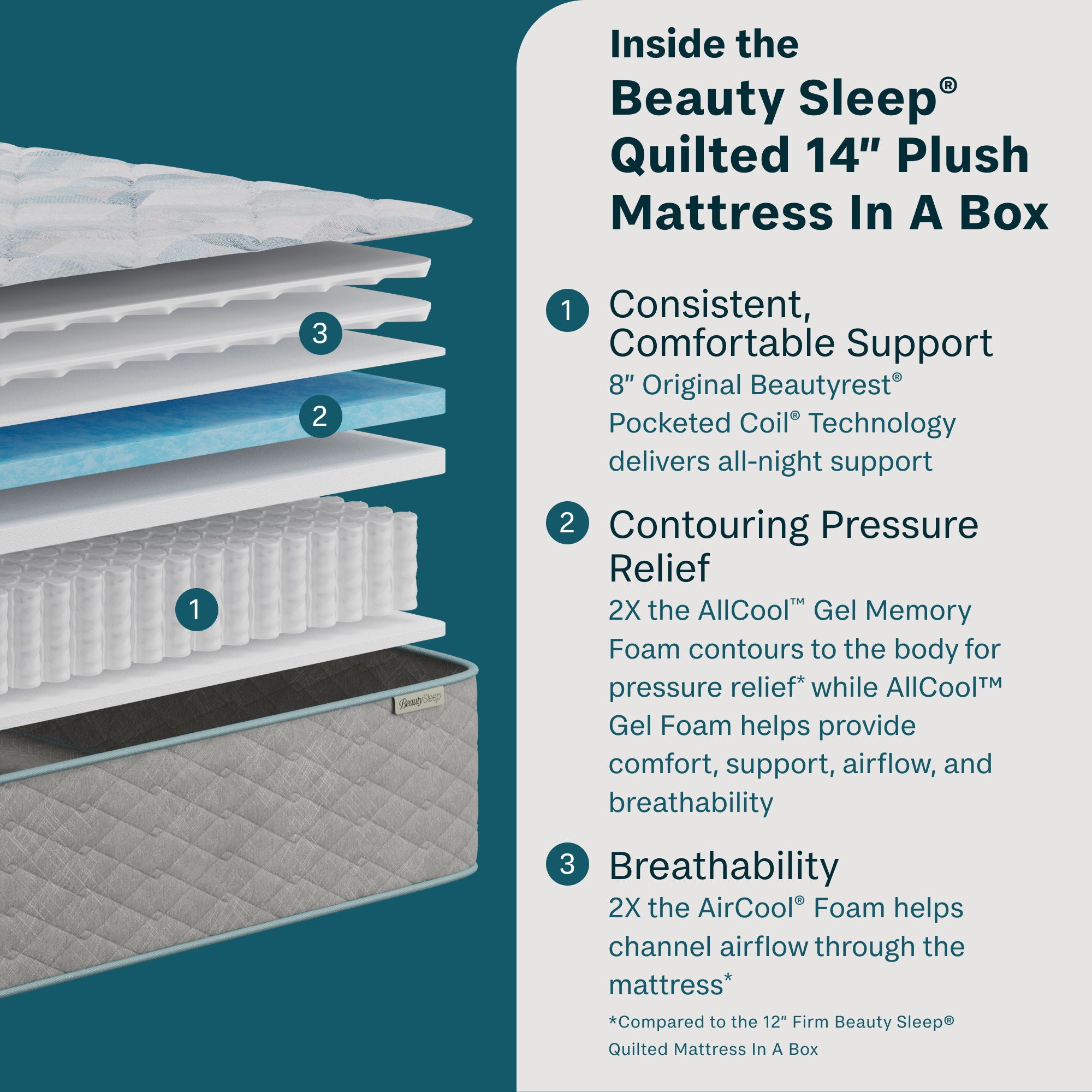 Soothing Nights - 14" Plush Mattress In A Box