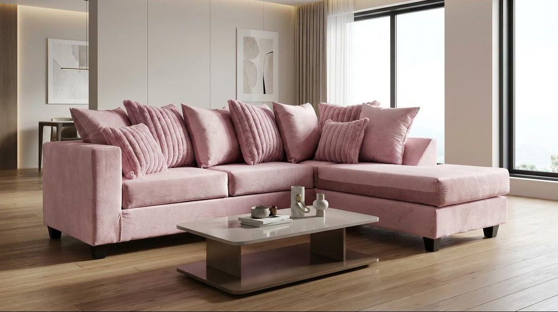 The Blush Signature Home package Sectional Sofa, 5PCS Dining set Bed frame FREE Mattress & FREE TV