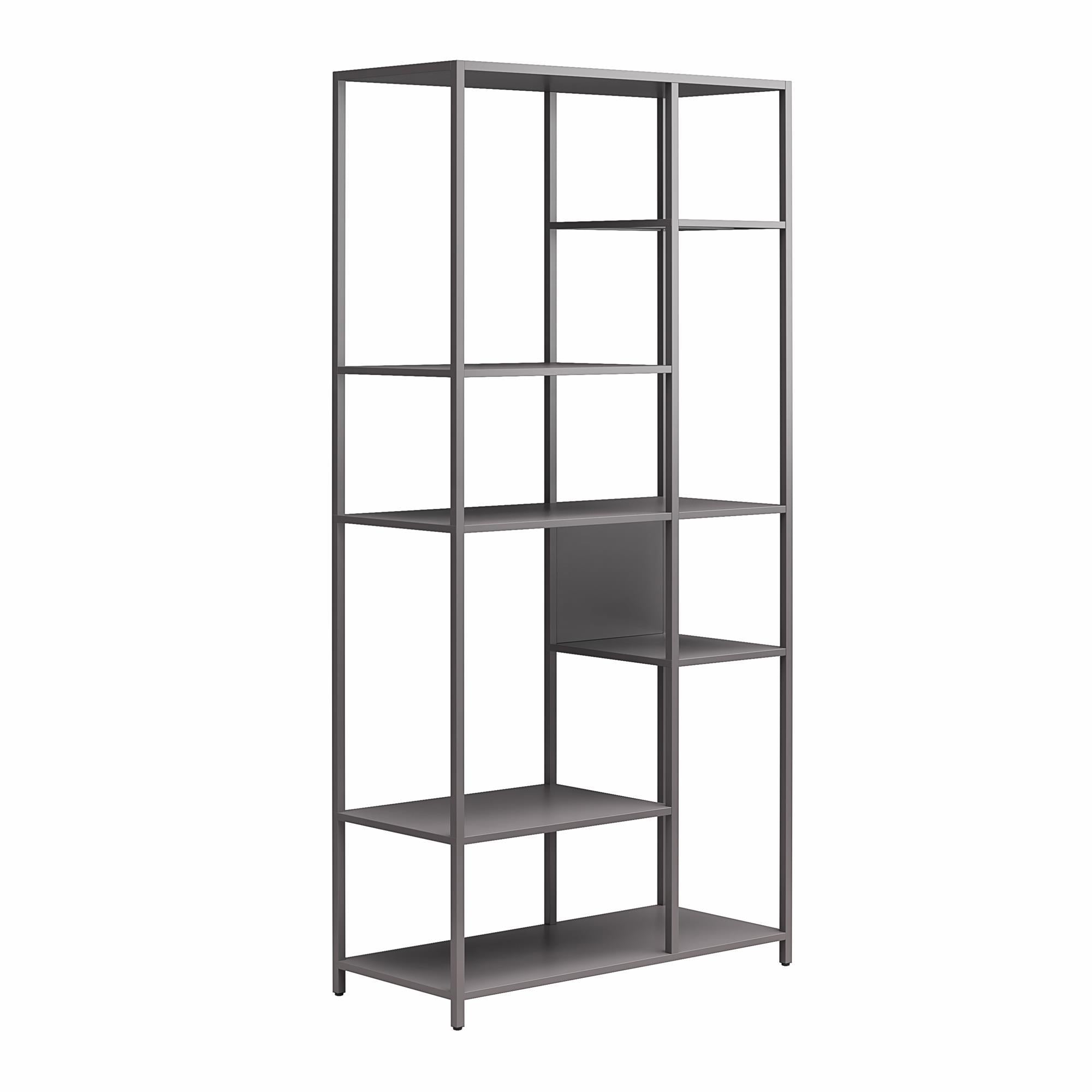 Mission District - Bookcase Room Divider With 6 Shelves - Gray
