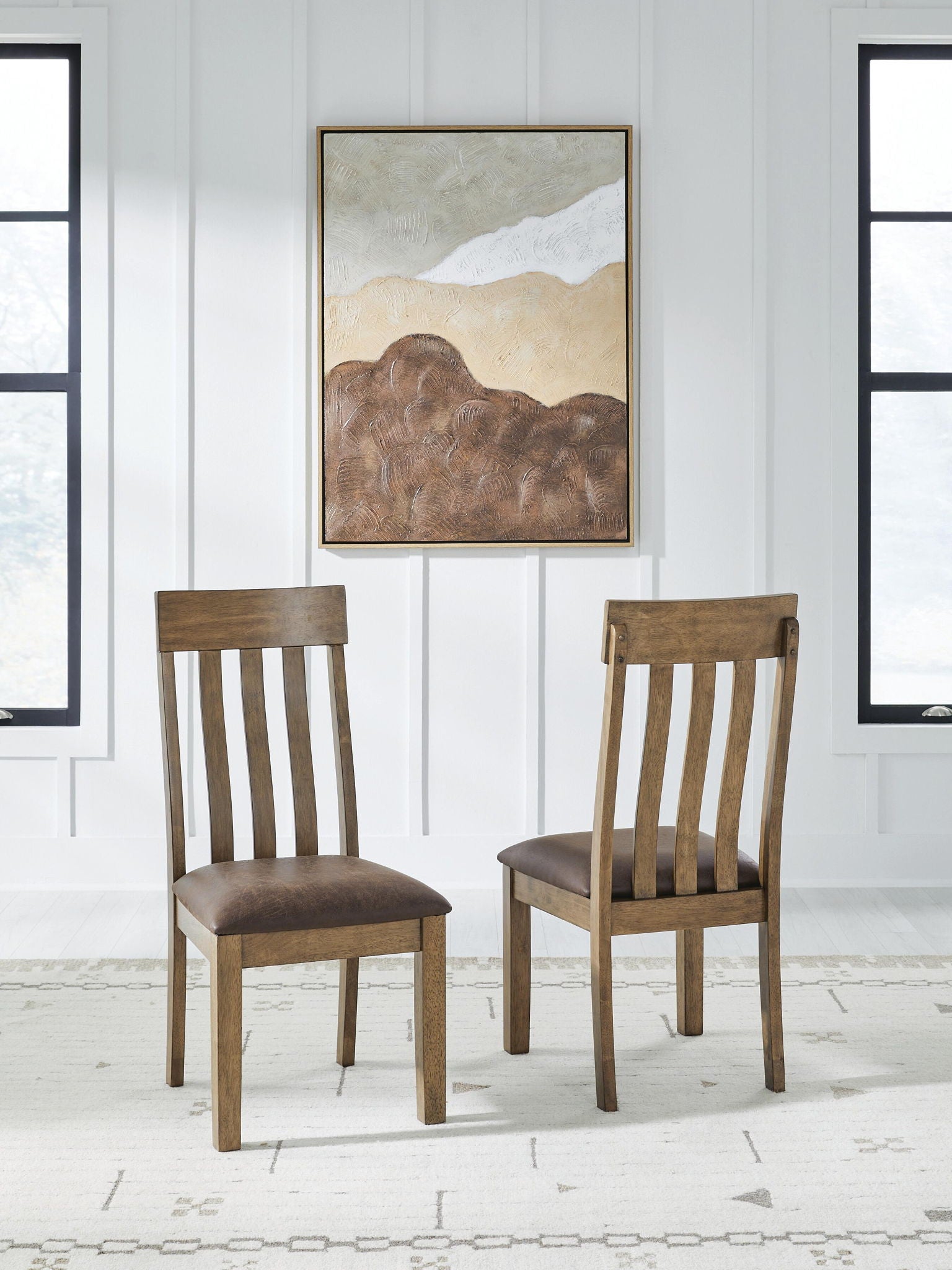 Urbinforte - Dining Upholstered Side Chair (Set of 2) - Light Brown