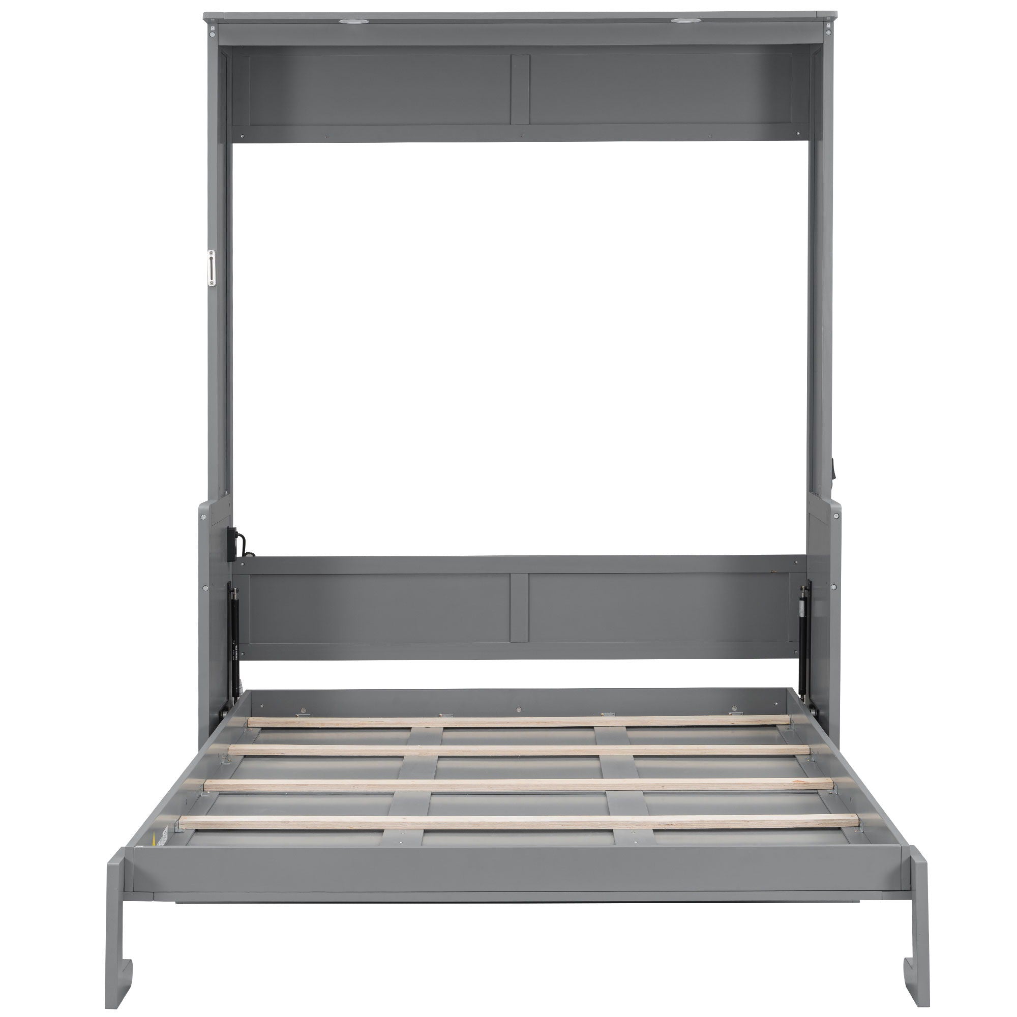 Murphy Bed With Desk, LED Lights And USB Charging Station