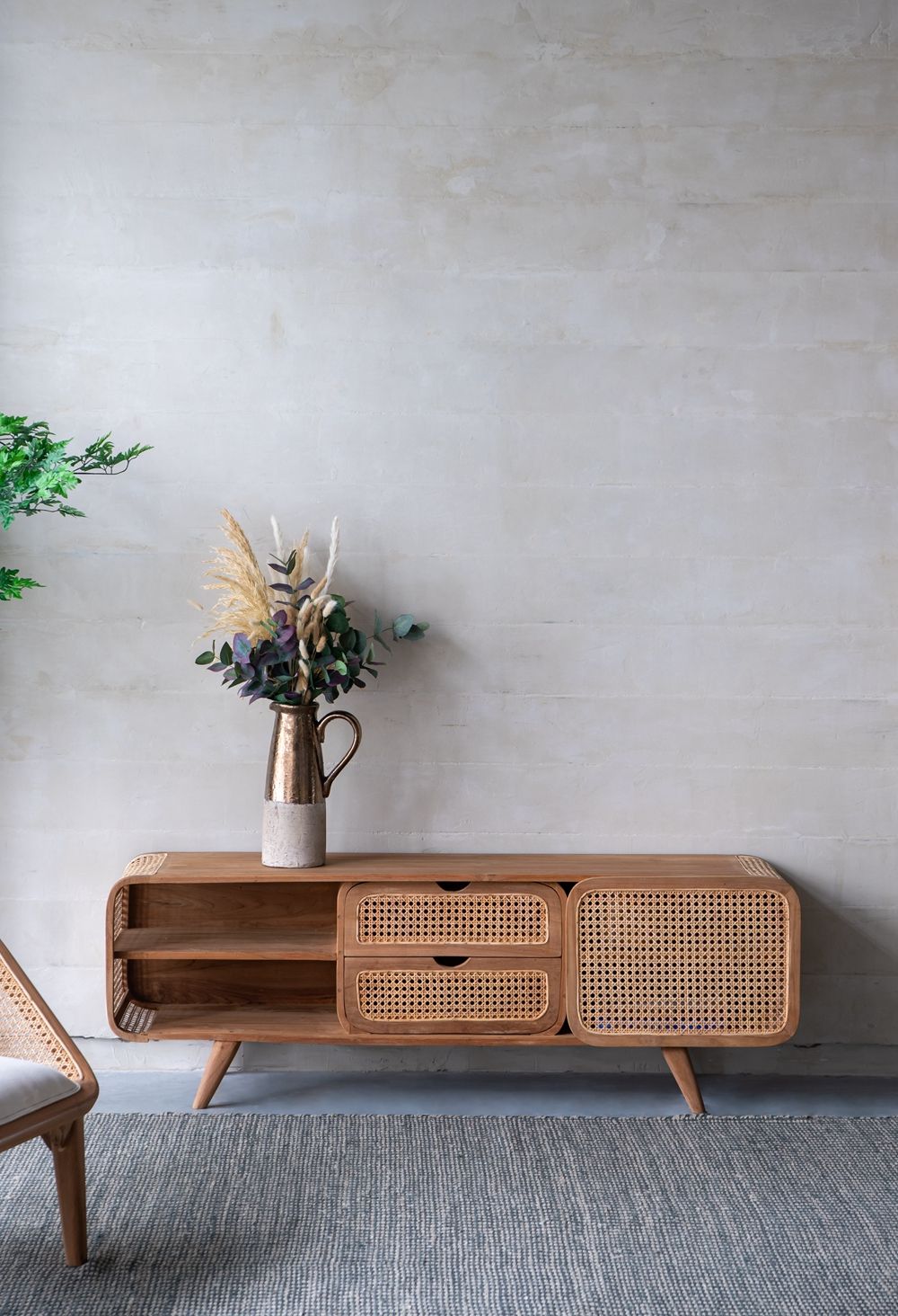 Teak Cabinet - Natural Wood / Brown