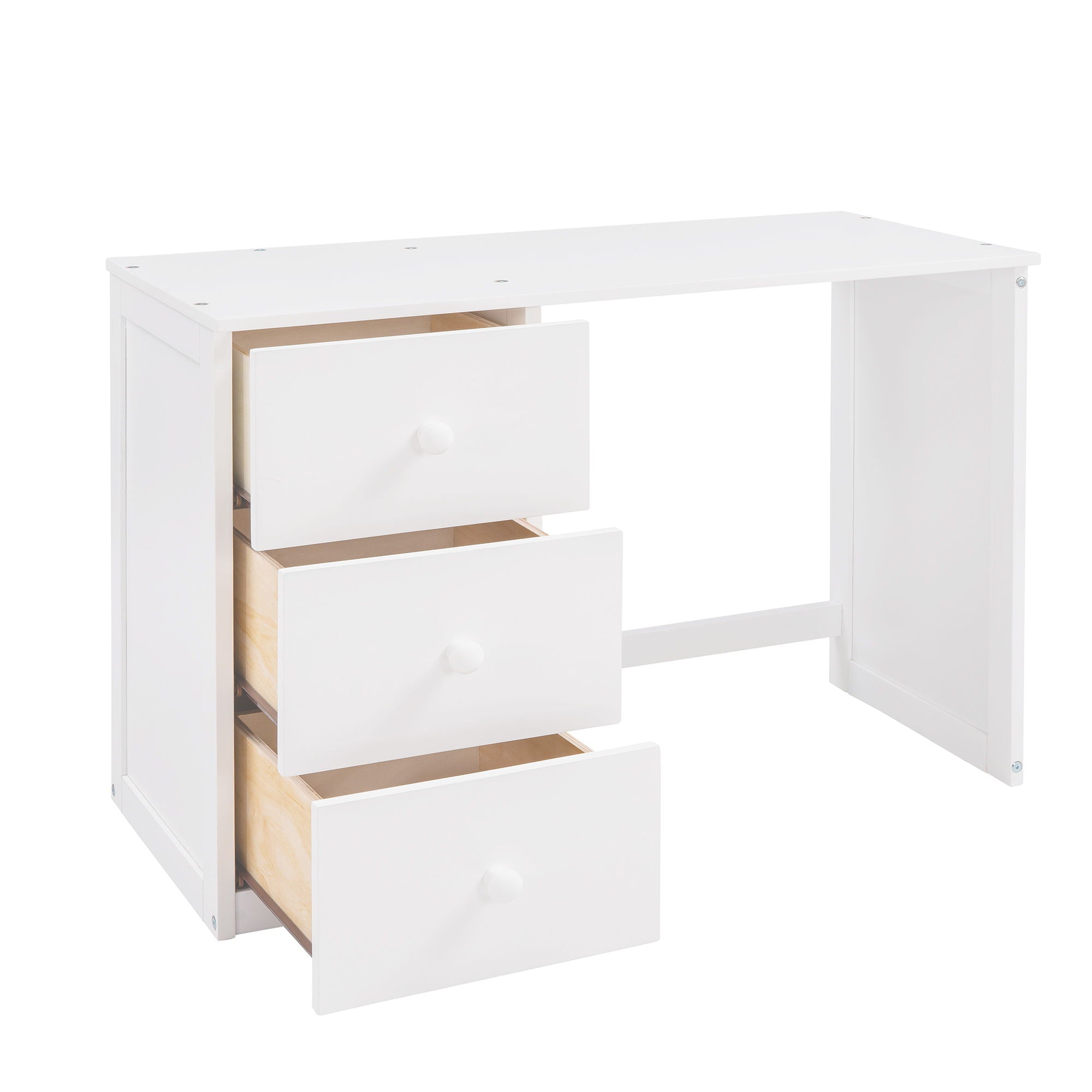 Loft Bed With Drawers, Desk, And Wardrobe