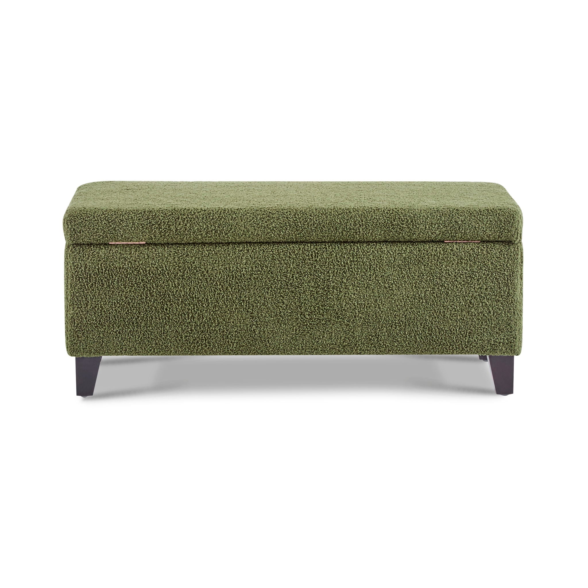 Storage Ottoman With Flip Top Lid - Retro Green