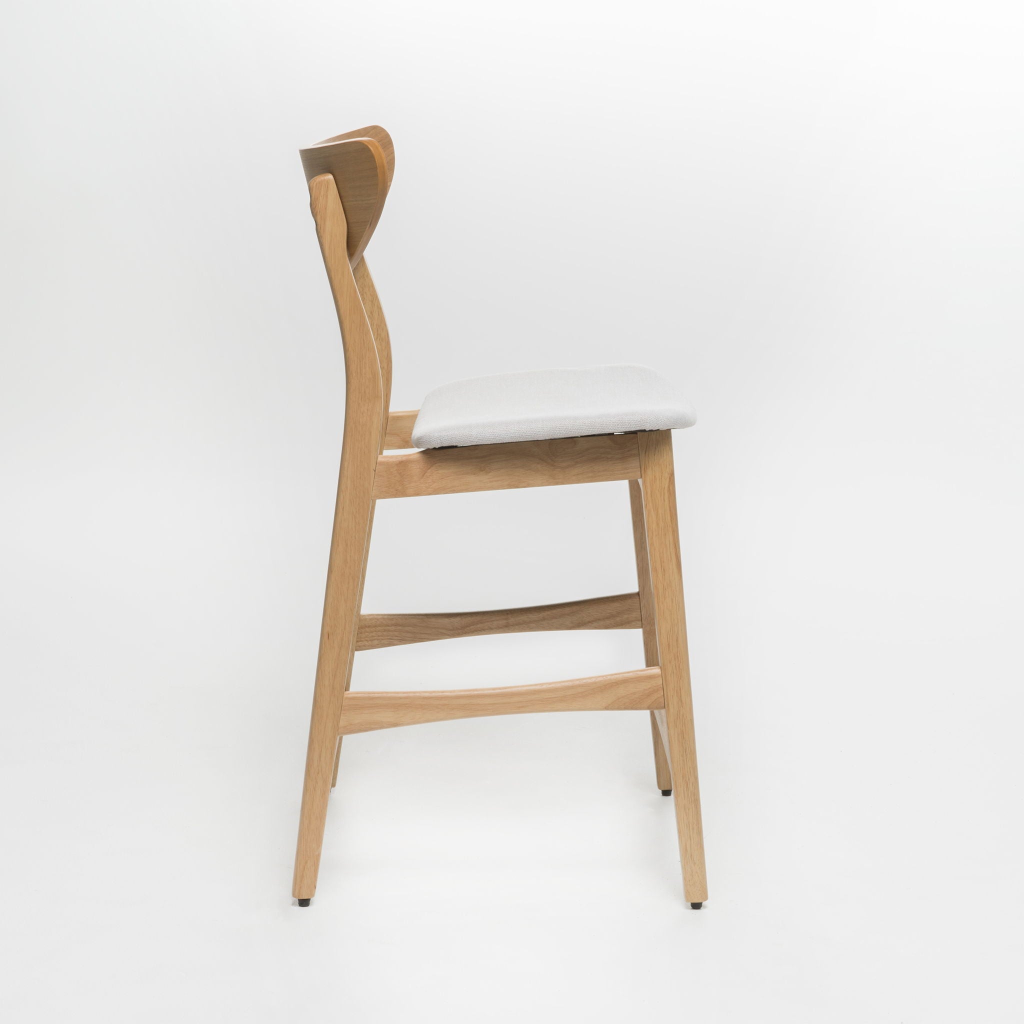 Retro Modern Counter Height Chair Set With Cushioned Seats