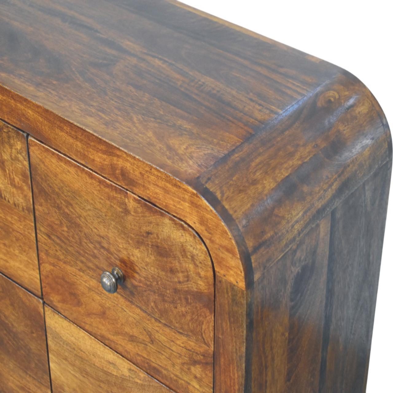 Darcy - 3 Over 3 Drawer Chest - Brown