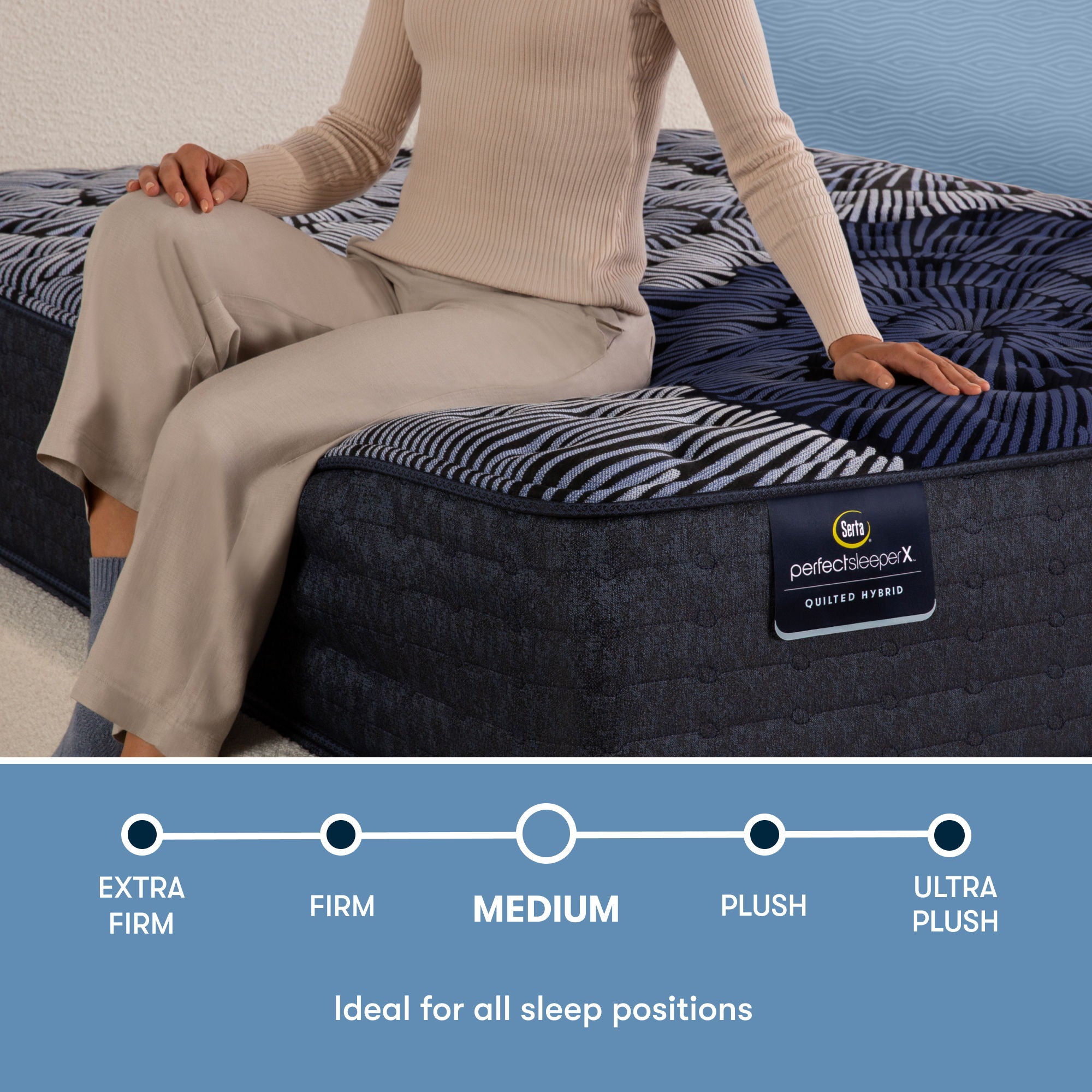 Perfect Sleeper X - 14.25" Max Hybrid Medium Mattress