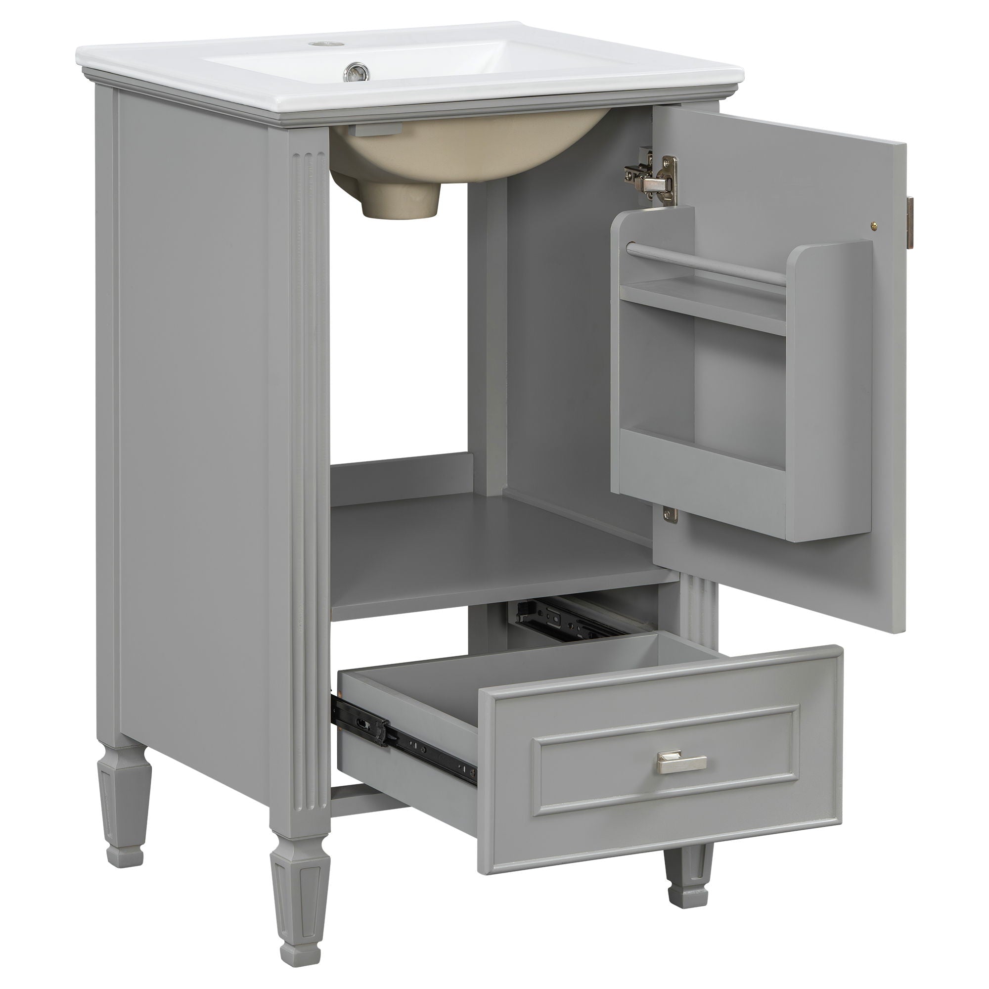 Retro Bathroom Vanity With Sink