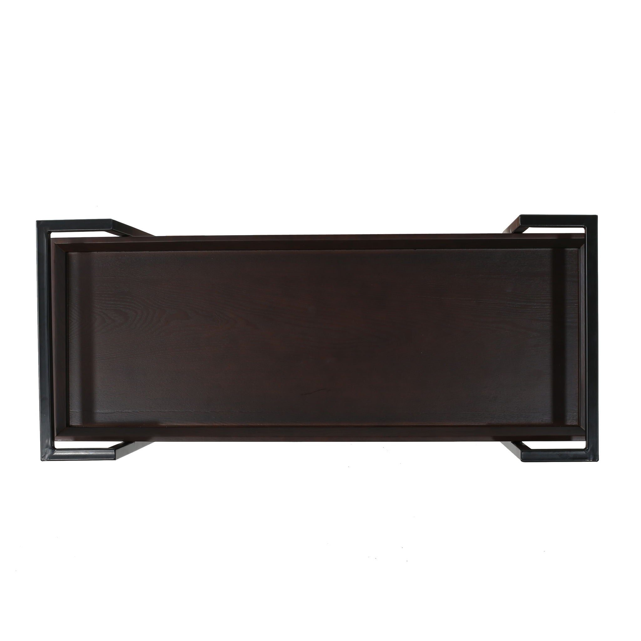 Modern Industrial Bar Cart With Shelving And Casters