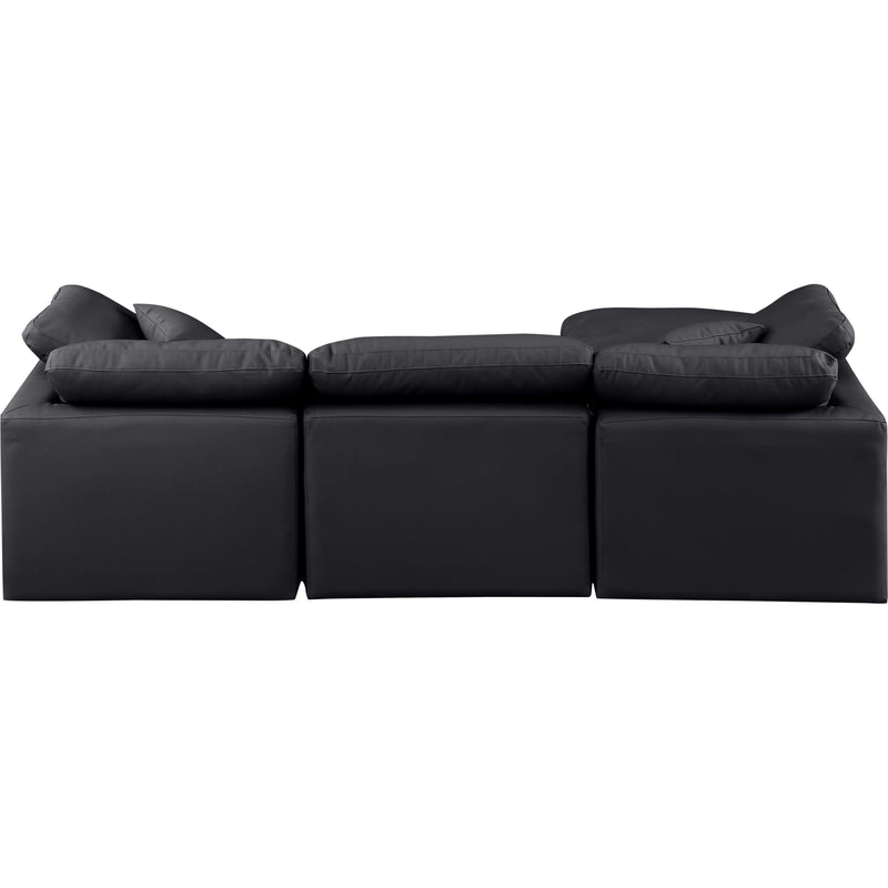 Diamond Modern Furniture Meridian Sectionals Stationary 146Black-Sec4A IMAGE 3