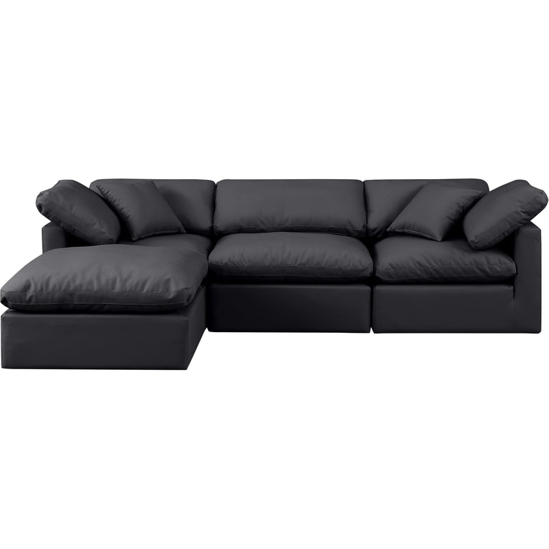 Diamond Modern Furniture Meridian Sectionals Stationary 146Black-Sec4A IMAGE 4