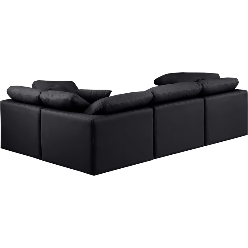 Diamond Modern Furniture Meridian Sectionals Stationary 146Black-Sec4C IMAGE 3