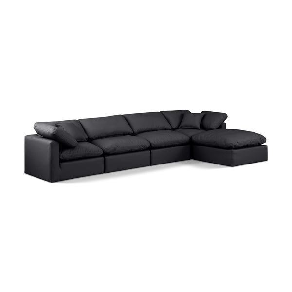 Diamond Modern Furniture Meridian Sectionals Stationary 146Black-Sec5A IMAGE 1