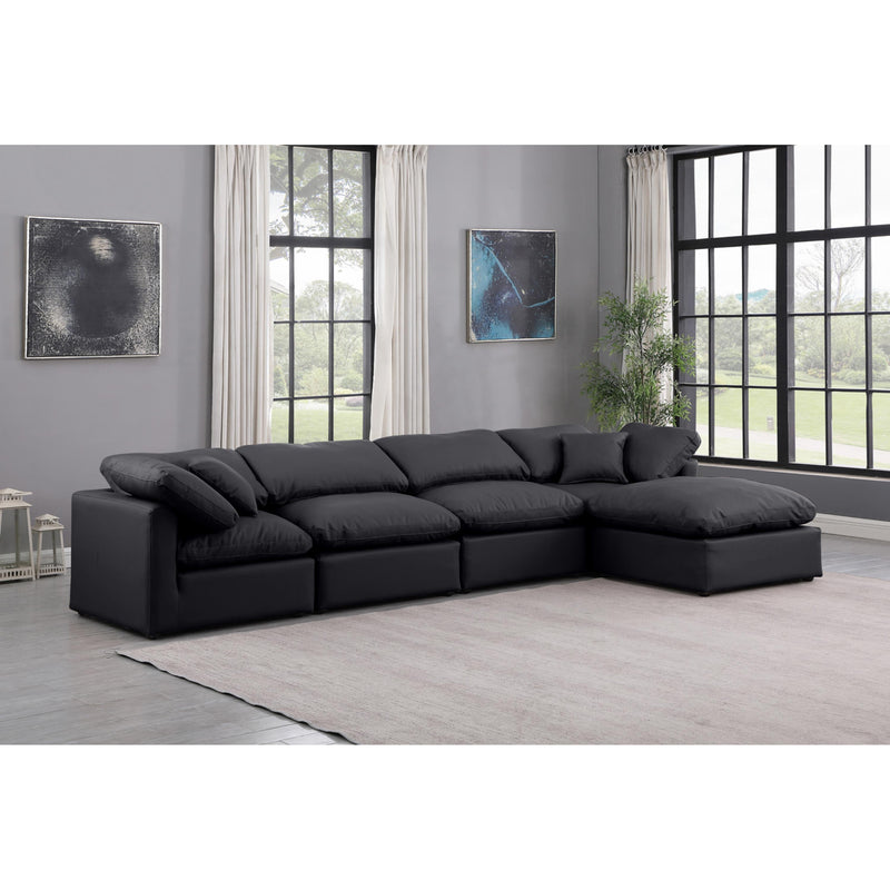 Diamond Modern Furniture Meridian Sectionals Stationary 146Black-Sec5A IMAGE 2