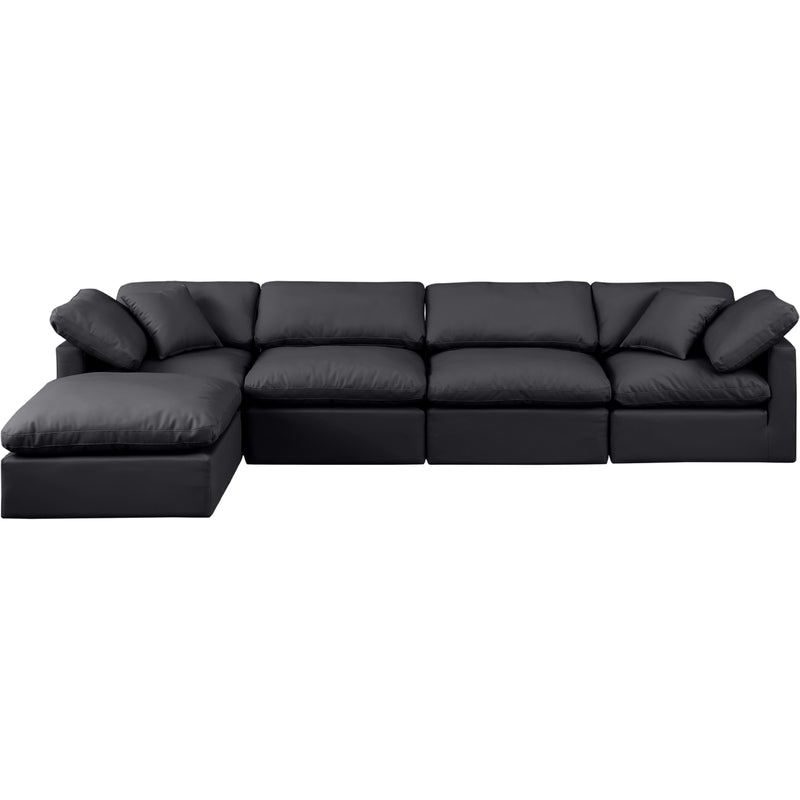 Diamond Modern Furniture Meridian Sectionals Stationary 146Black-Sec5A IMAGE 4