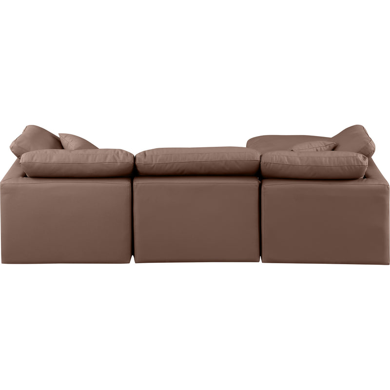 Diamond Modern Furniture Meridian Sectionals Stationary 146Brown-Sec4A IMAGE 3