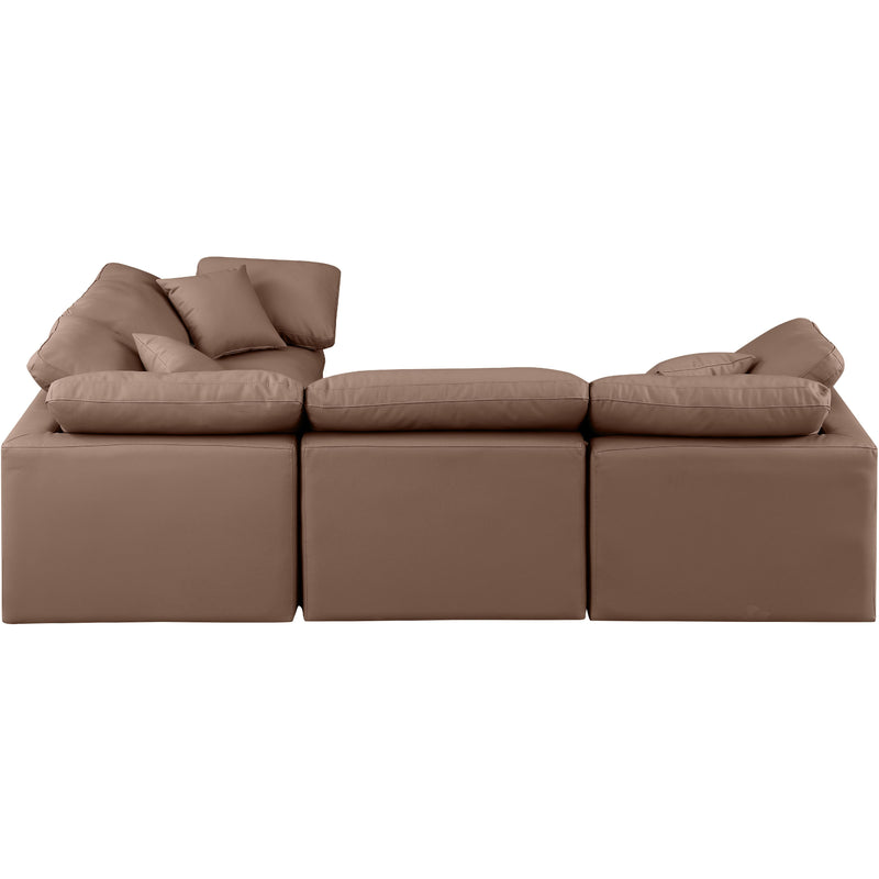 Diamond Modern Furniture Meridian Sectionals Stationary 146Brown-Sec4C IMAGE 5