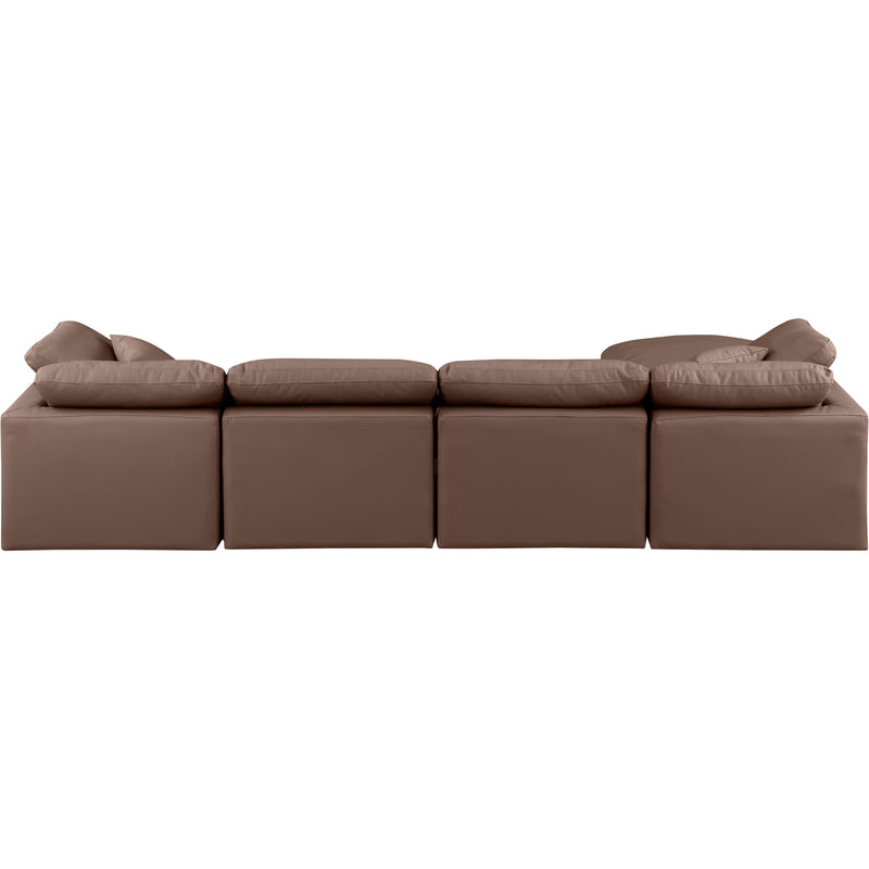 Diamond Modern Furniture Meridian Sectionals Stationary 146Brown-Sec5A IMAGE 3