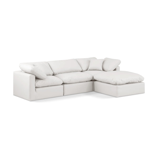 Diamond Modern Furniture Meridian Sectionals Stationary 146Cream-Sec4A IMAGE 1