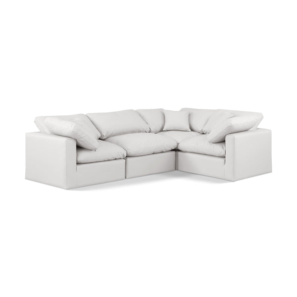 Diamond Modern Furniture Meridian Sectionals Stationary 146Cream-Sec4C IMAGE 1