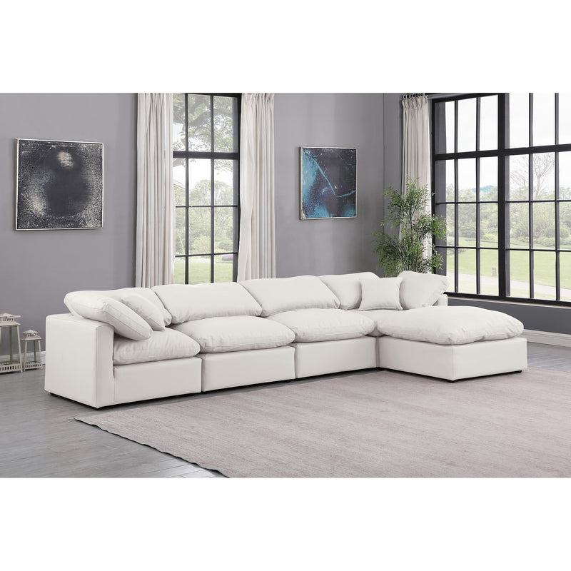 Diamond Modern Furniture Meridian Sectionals Stationary 146Cream-Sec5A IMAGE 2