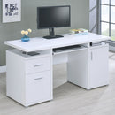 Tracy 55-inch 2-drawer Office Computer Desk Cappuccino