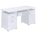 Tracy 55-inch 2-drawer Office Computer Desk Cappuccino