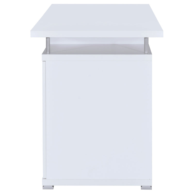 Tracy 55-inch 2-drawer Office Computer Desk Cappuccino