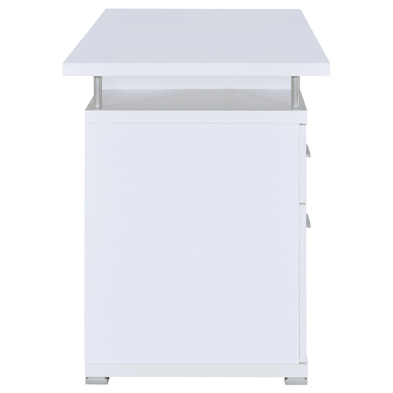 Tracy 55-inch 2-drawer Office Computer Desk Cappuccino