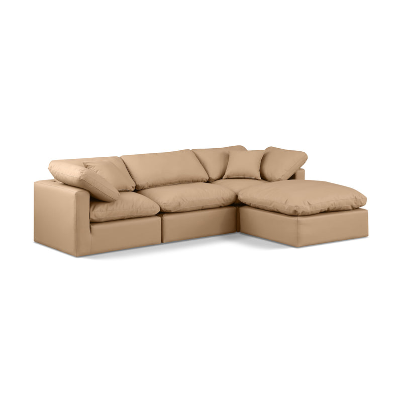 Diamond Modern Furniture Meridian Sectionals Stationary 146Tan-Sec4A IMAGE 1