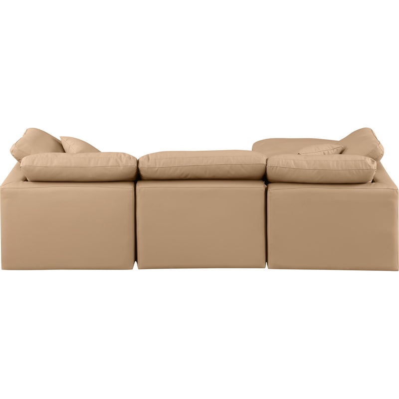 Diamond Modern Furniture Meridian Sectionals Stationary 146Tan-Sec4A IMAGE 3