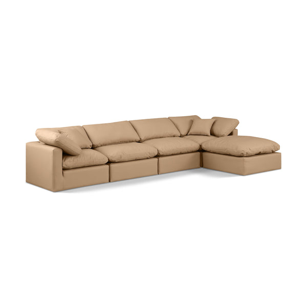 Diamond Modern Furniture Meridian Sectionals Stationary 146Tan-Sec5A IMAGE 1