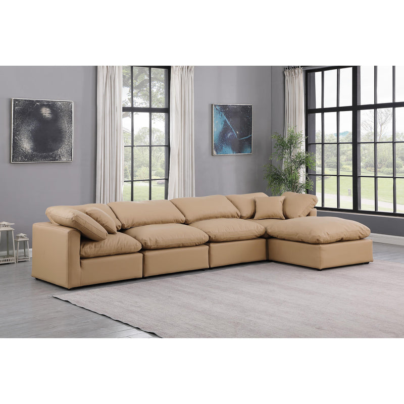 Diamond Modern Furniture Meridian Sectionals Stationary 146Tan-Sec5A IMAGE 2