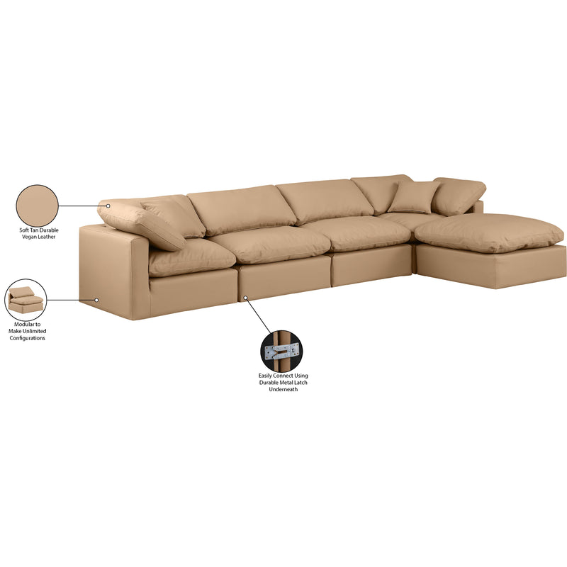 Diamond Modern Furniture Meridian Sectionals Stationary 146Tan-Sec5A IMAGE 8