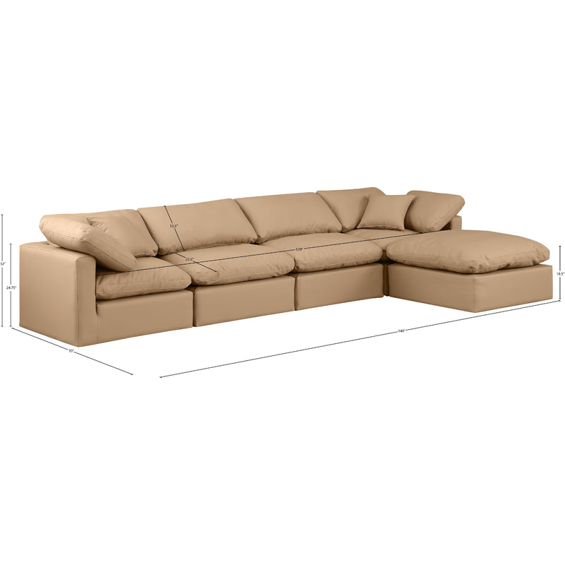 Diamond Modern Furniture Meridian Sectionals Stationary 146Tan-Sec5A IMAGE 9