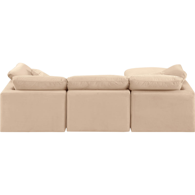 Diamond Modern Furniture Meridian Sectionals Stationary 147Beige-Sec4A IMAGE 3