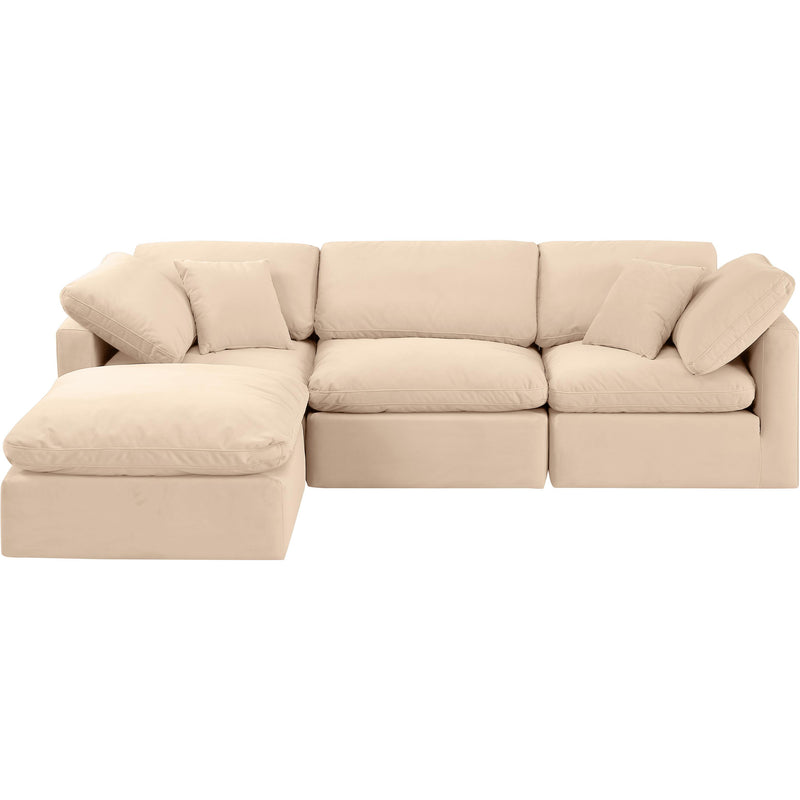 Diamond Modern Furniture Meridian Sectionals Stationary 147Beige-Sec4A IMAGE 4