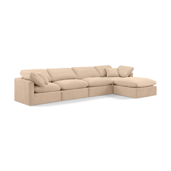 Diamond Modern Furniture Meridian Sectionals Stationary 147Beige-Sec5A IMAGE 1