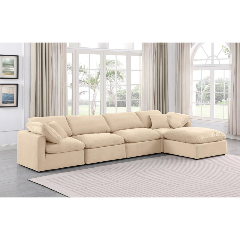 Diamond Modern Furniture Meridian Sectionals Stationary 147Beige-Sec5A IMAGE 2